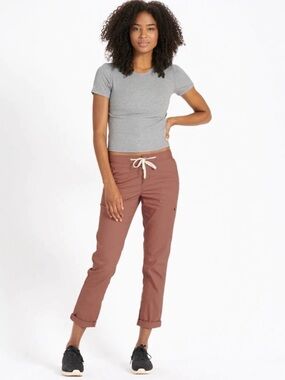 Vuori Women's Ripstop Pants in Mauve-Taupe